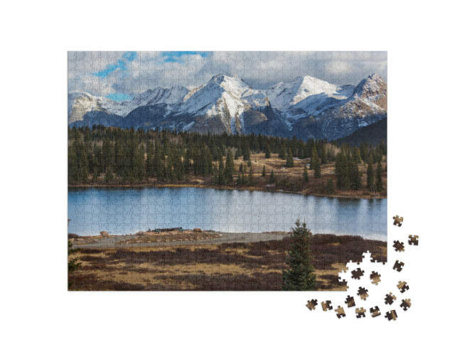 Mountain Landscape in Colorado Rocky Mountains, Colorado... Jigsaw Puzzle with 1000 pieces