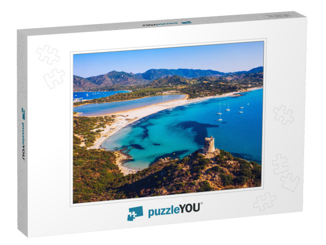 Torre Di Porto Giunco Tower & Simius Beach Near Villasimi... Jigsaw Puzzle