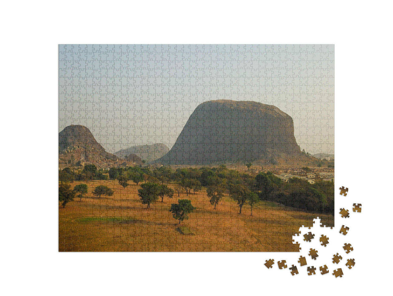 Scenic Landscape View of Zuma Rock Niger State Nigeria... Jigsaw Puzzle with 1000 pieces