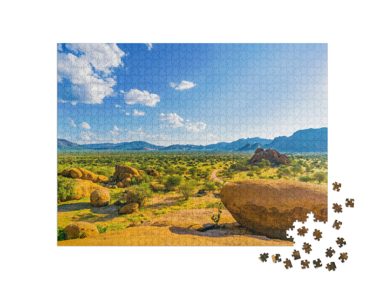 Erongo Mountains in Namibia... Jigsaw Puzzle with 1000 pieces