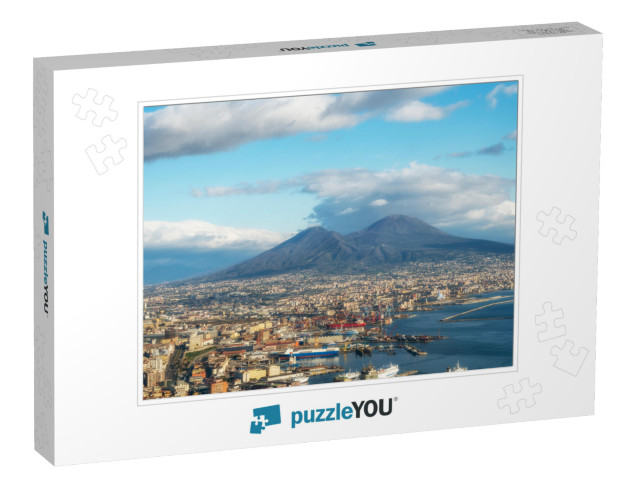 Naples City Under Volcano Vesuvius, Naples Bay Na... Jigsaw Puzzle