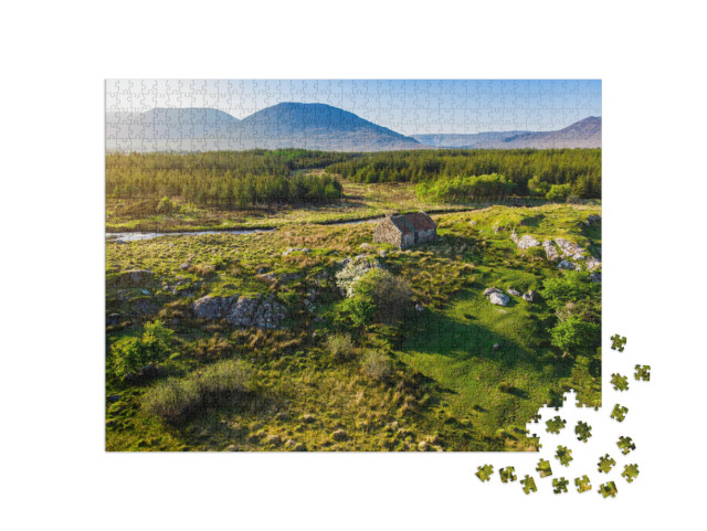 Beautiful Sunset View of Connemara Region in Ireland. Sce... Jigsaw Puzzle with 1000 pieces