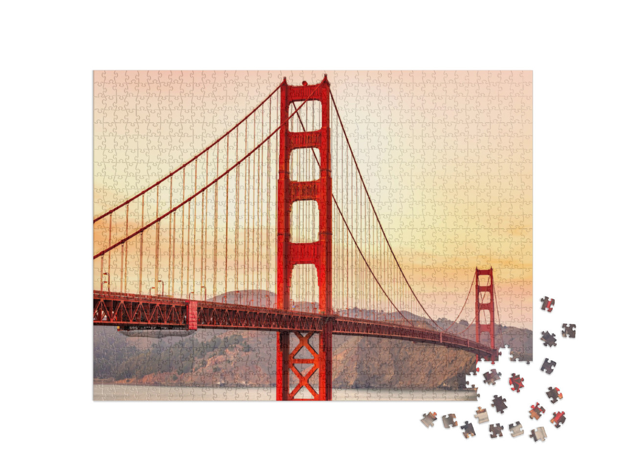 Golden Gate Bridge in San Francisco, California, Usa... Jigsaw Puzzle with 1000 pieces