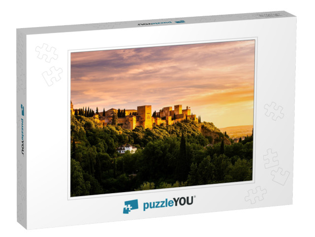 Beautiful Sunset View of Spain's Main Tourist Attraction... Jigsaw Puzzle