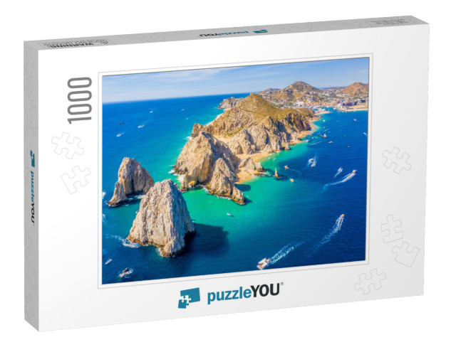 Aerial View of Lands End & the Arch of Cabo San Lucas, Ba... Jigsaw Puzzle with 1000 pieces