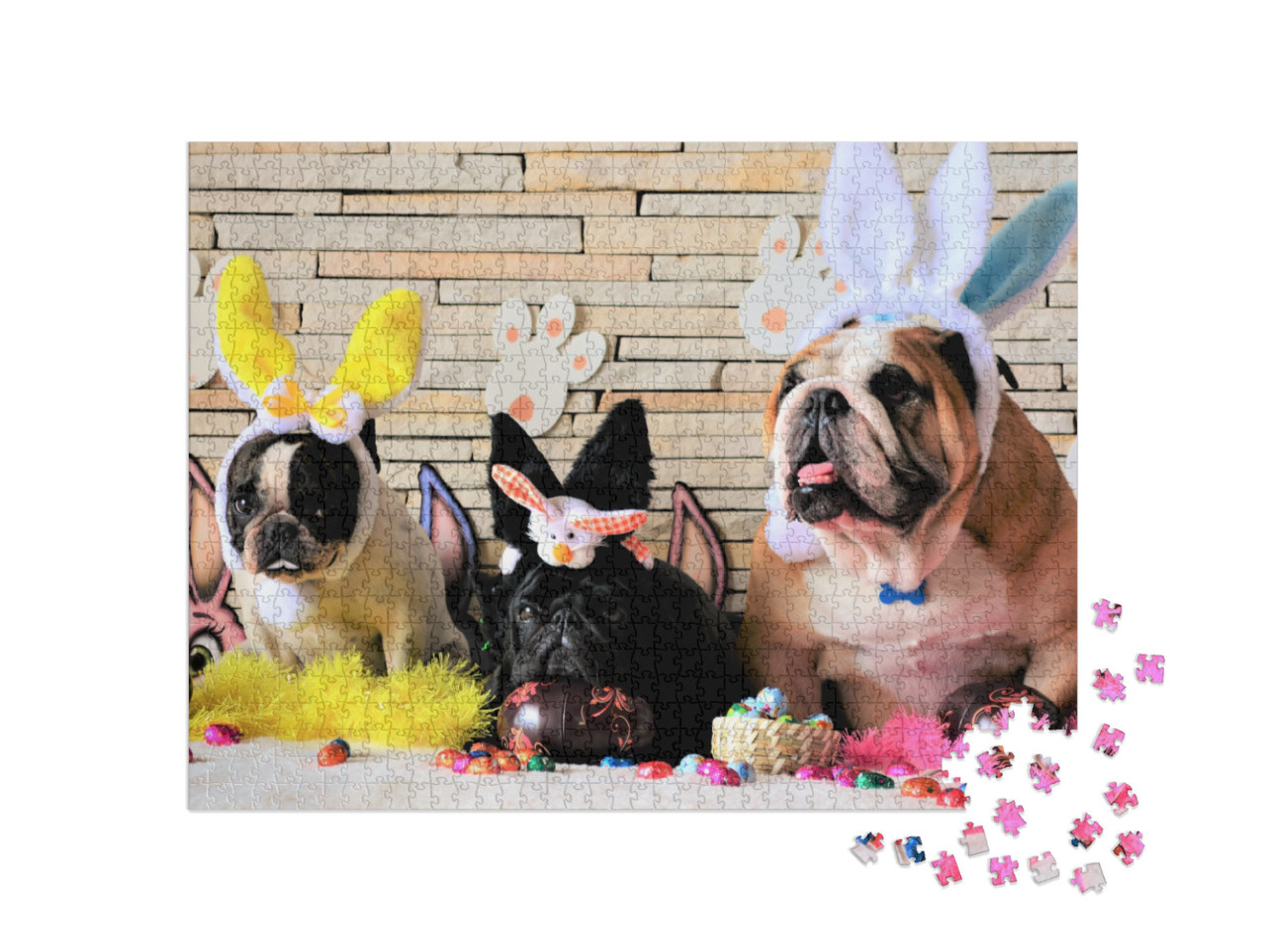 Hilarious Dogs Easter... Jigsaw Puzzle with 1000 pieces