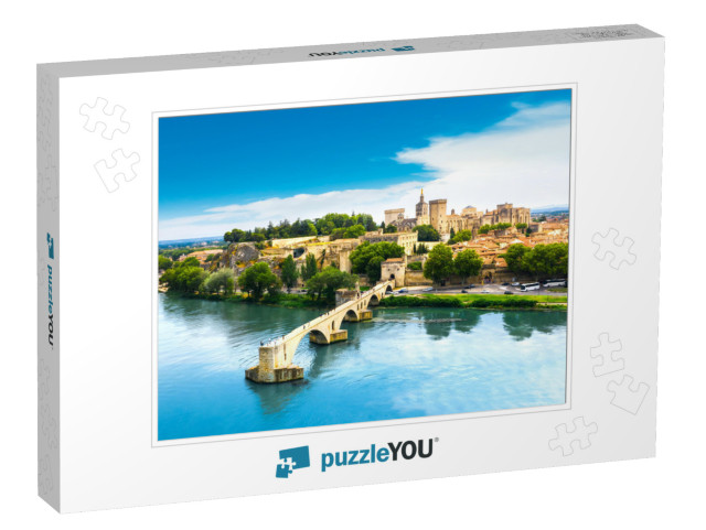 Saint Benezet Bridge in Avignon in a Beautiful Summer Day... Jigsaw Puzzle