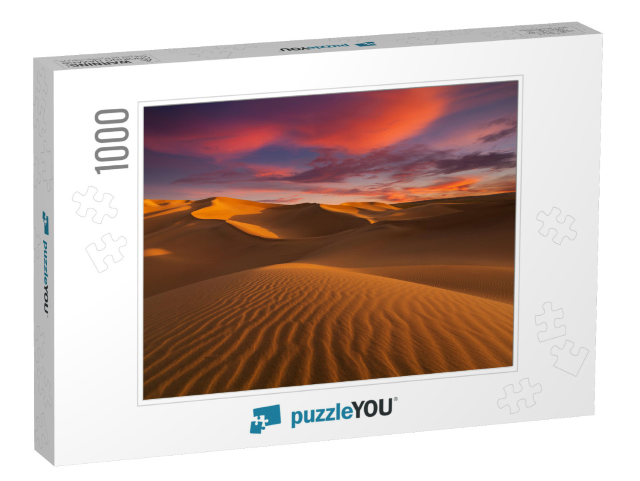 Beautiful Sand Dunes in the Sahara Desert... Jigsaw Puzzle with 1000 pieces