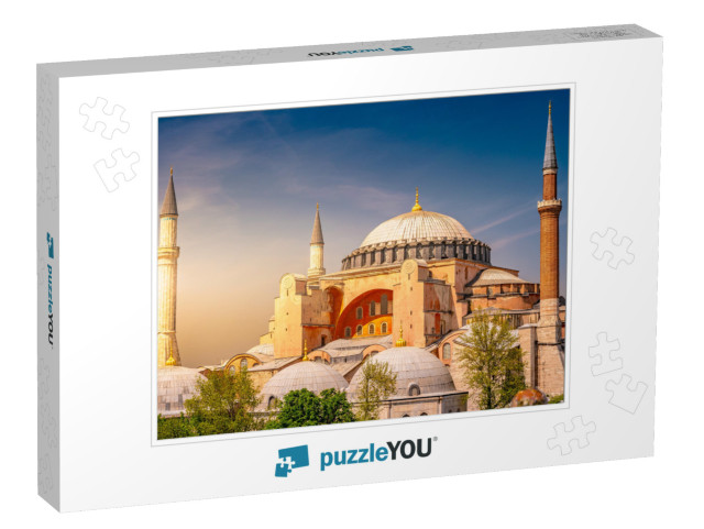 A Typical Shot of the Hagia Sophia Aya Sofya with a Prist... Jigsaw Puzzle