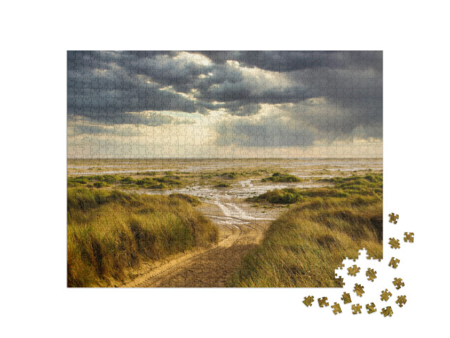 Dunes At the Beach of Amrum, Germany in Europe... Jigsaw Puzzle with 1000 pieces