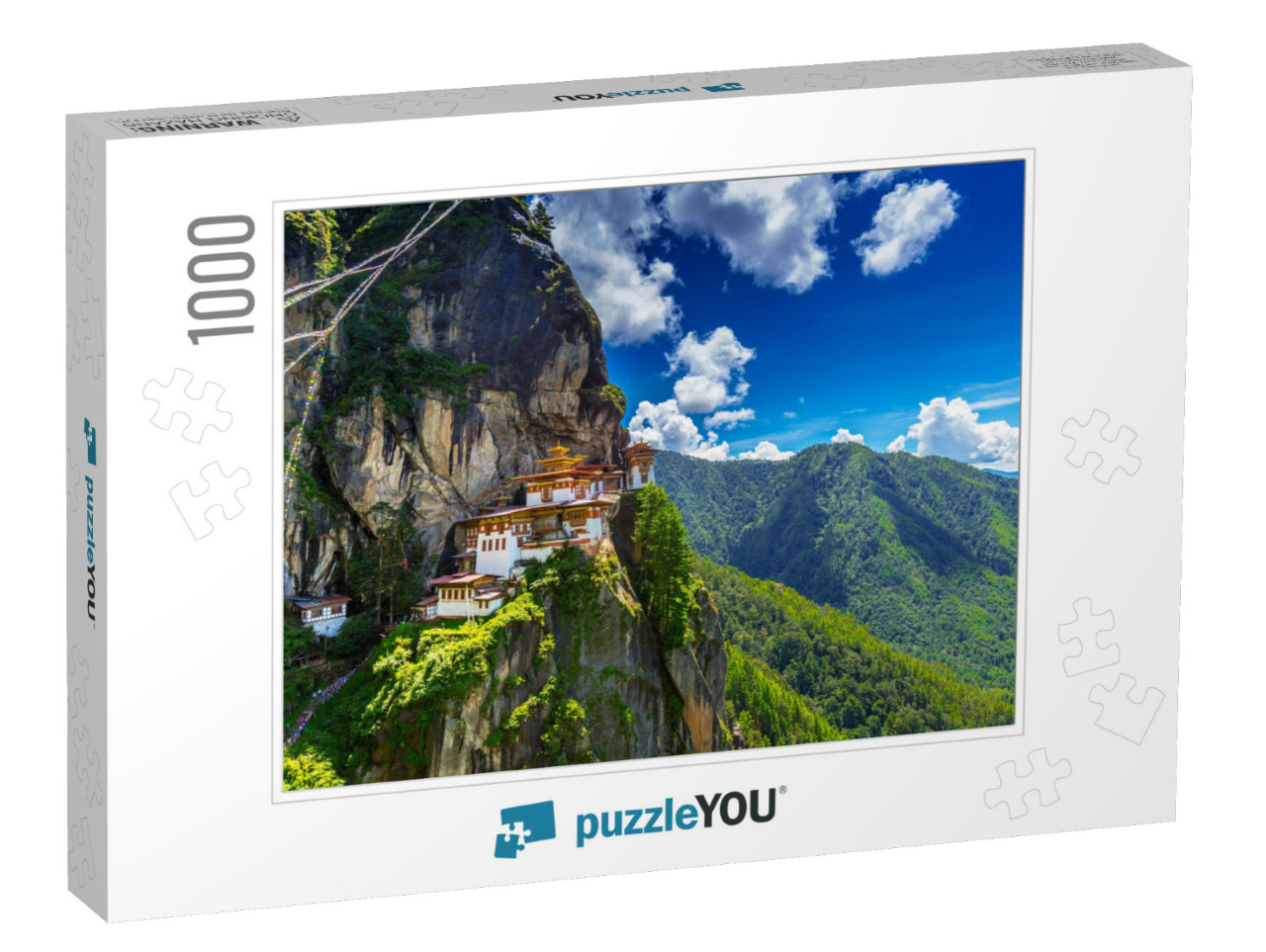 Taktshang Goemba, Tiger Nest Monastery, Bhutan... Jigsaw Puzzle with 1000 pieces