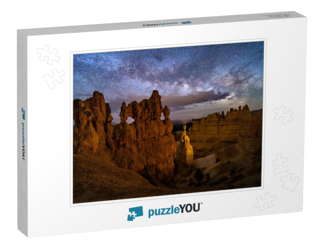 A Hoodoo with Small Windows & Thor's Hammer... Jigsaw Puzzle