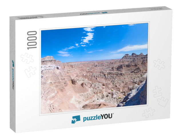 Geological Rock Formations of Badlands National Park in S... Jigsaw Puzzle with 1000 pieces