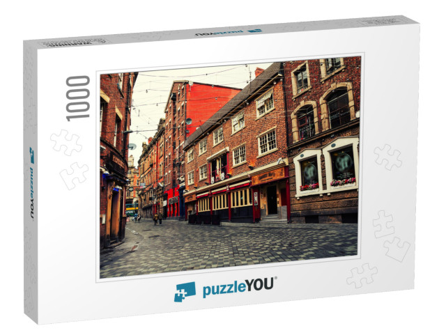 Old Red Brick Buildings in the City Center of Liverpool... Jigsaw Puzzle with 1000 pieces