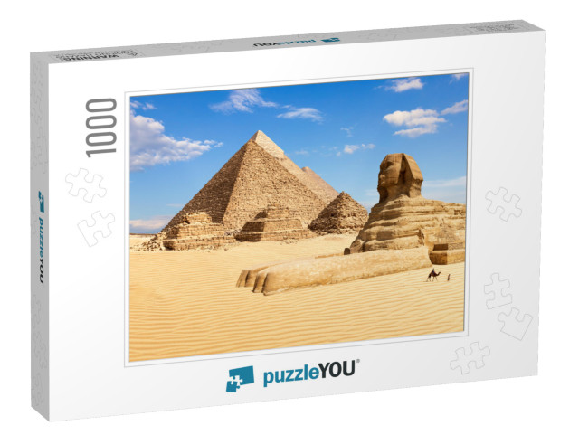 The Pyramids of Giza & the Sphinx, Egypt... Jigsaw Puzzle with 1000 pieces