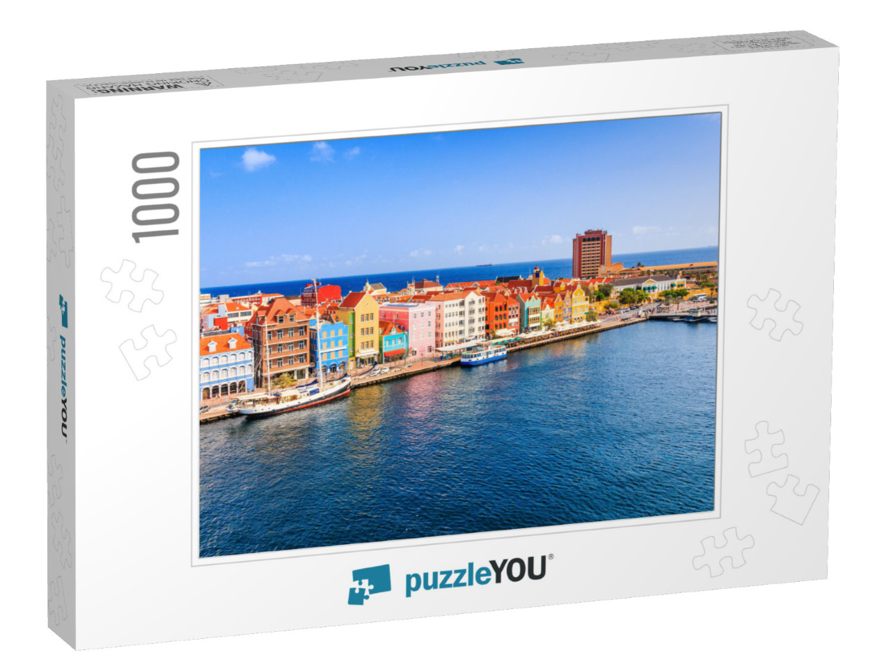 View of Downtown Willemstad. Curacao, Netherlands Antille... Jigsaw Puzzle with 1000 pieces