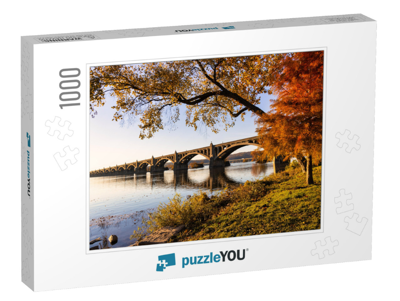 Wide View of Bridge Span Across Susquehanna River in Penn... Jigsaw Puzzle with 1000 pieces