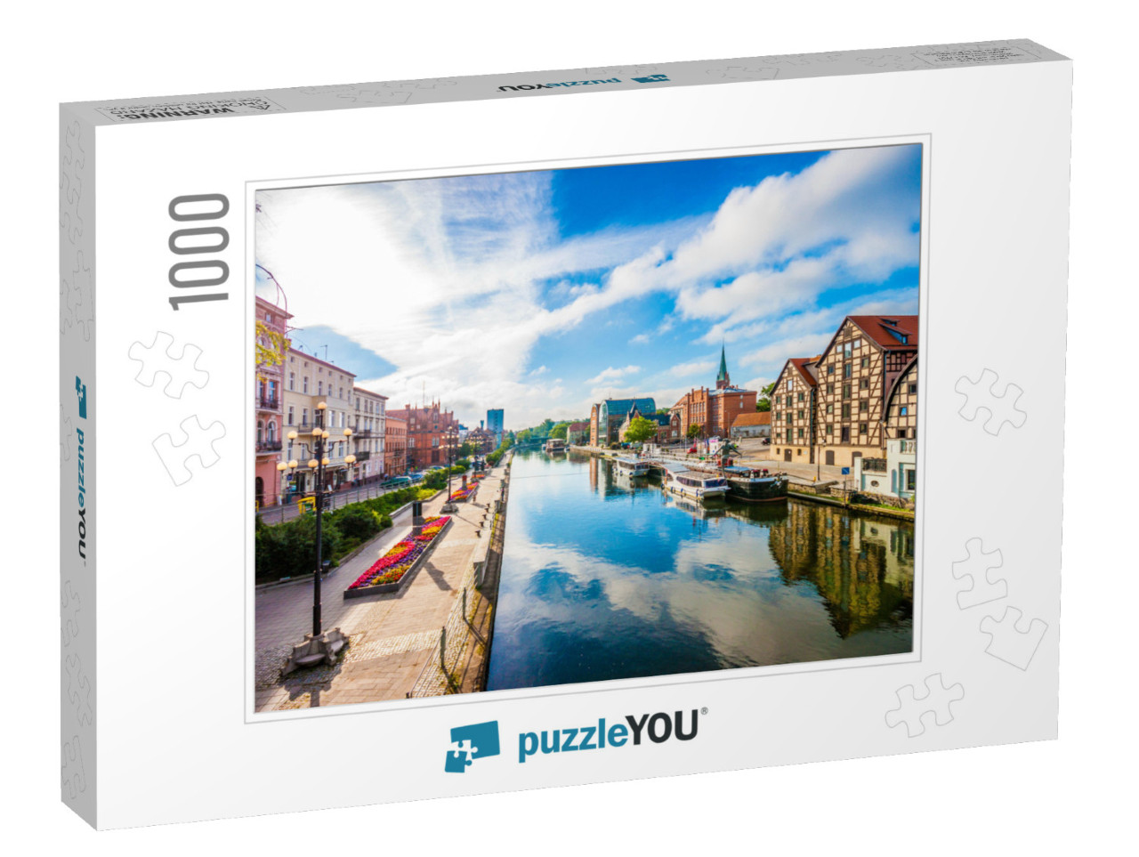 Old Town & Granaries by the Brda River. Bydgoszcz, Poland... Jigsaw Puzzle with 1000 pieces