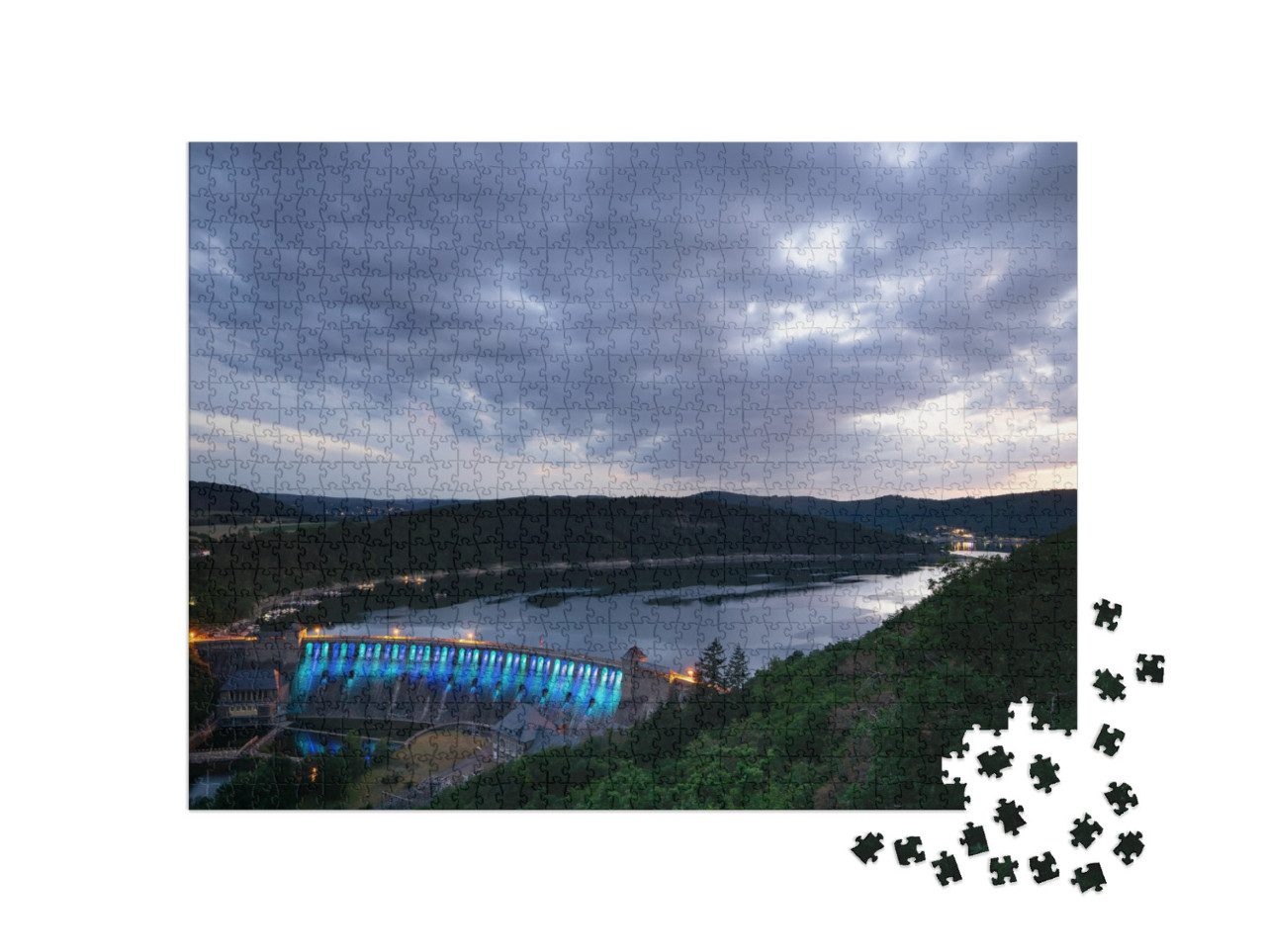 View from the View Point Called Kleine Kanzel At the Germ... Jigsaw Puzzle with 1000 pieces