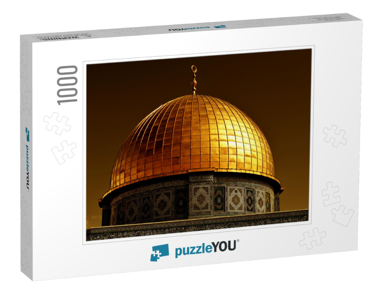 Detail of the Dome of the Rock, One of the Most Holy Plac... Jigsaw Puzzle with 1000 pieces