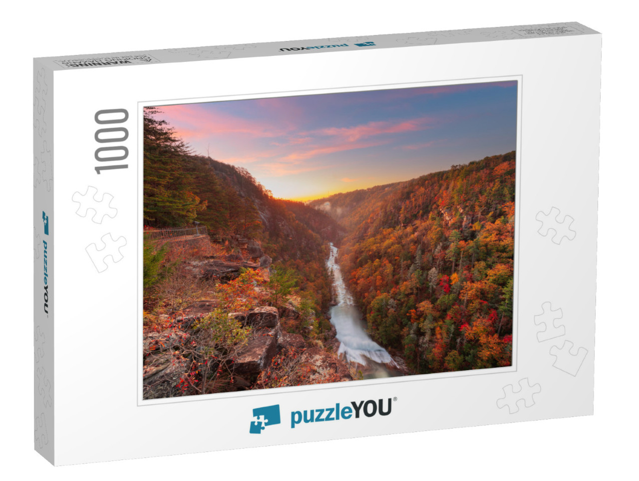 Tallulah Falls, Georgia, USA Overlooking Tallulah Gorge in... Jigsaw Puzzle with 1000 pieces