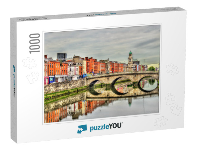 View of Mellows Bridge in Dublin - Ireland... Jigsaw Puzzle with 1000 pieces