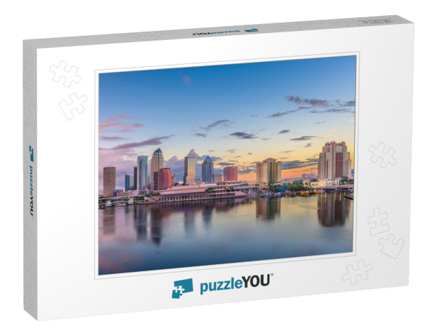 Tampa, Florida, USA Downtown Skyline on the Bay At Dawn... Jigsaw Puzzle