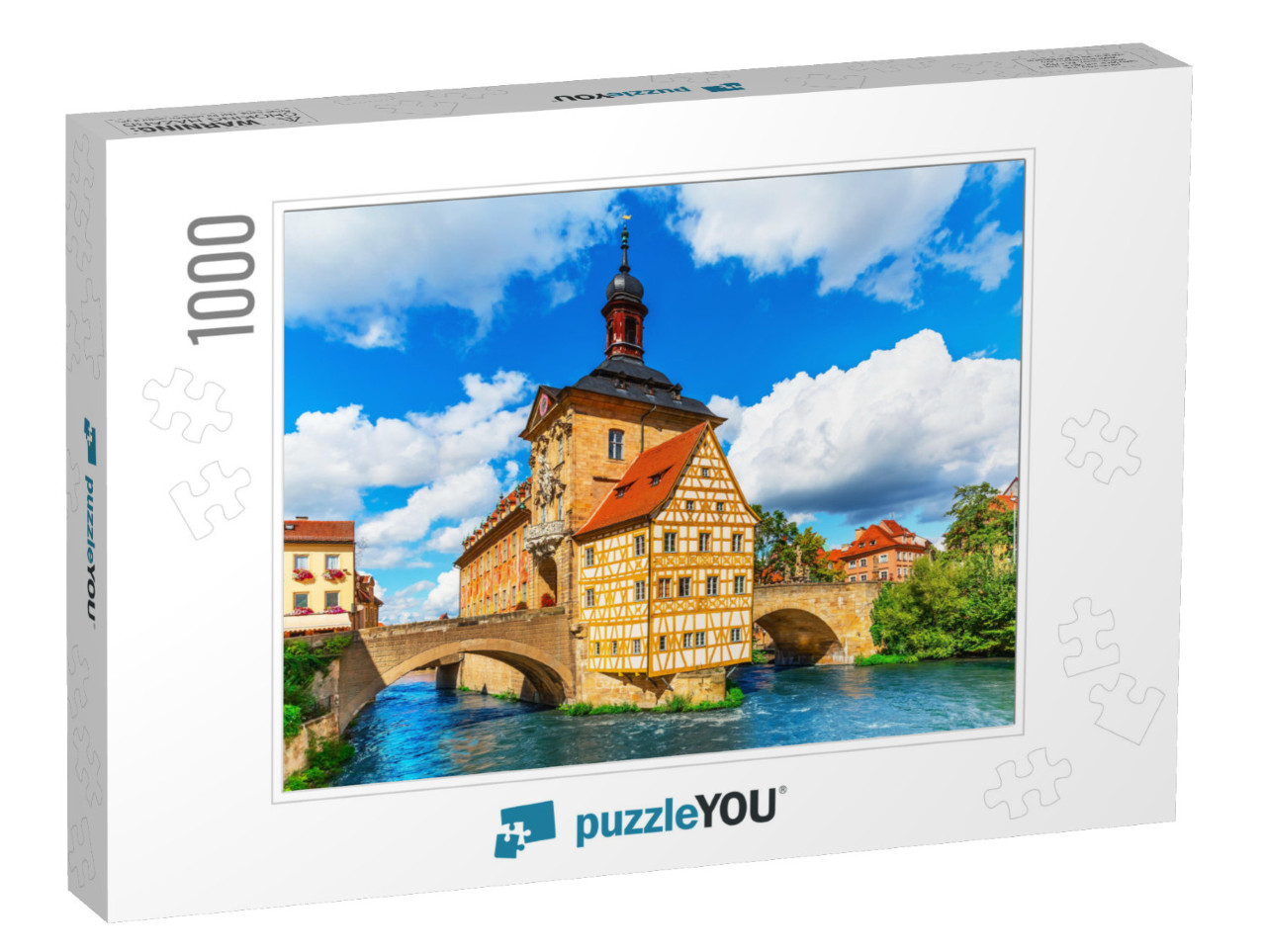 Scenic Summer View of the Old Town Architecture with City... Jigsaw Puzzle with 1000 pieces