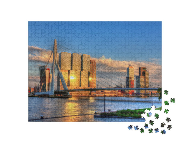 View of Rotterdam - Netherlands... Jigsaw Puzzle with 1000 pieces