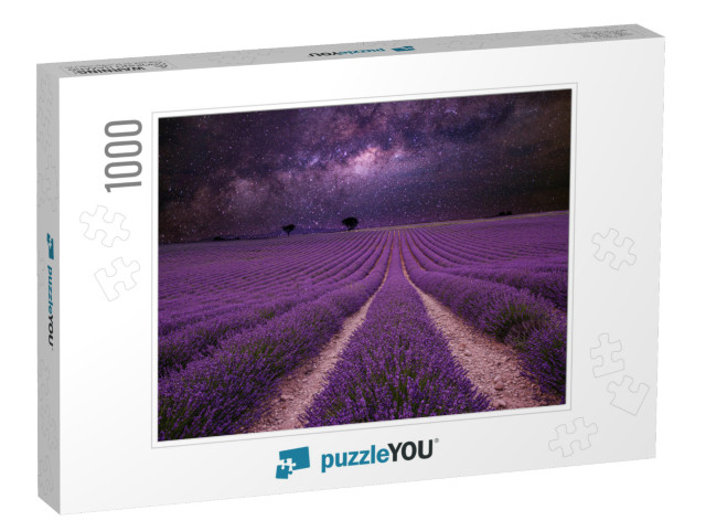 Amazing Nature Landscape. Stunning Night Landscape, Milky... Jigsaw Puzzle with 1000 pieces