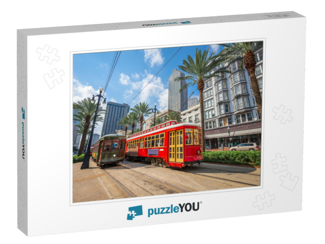 New Orleans, Louisiana, USA Downtown Cityscape with & Trol... Jigsaw Puzzle