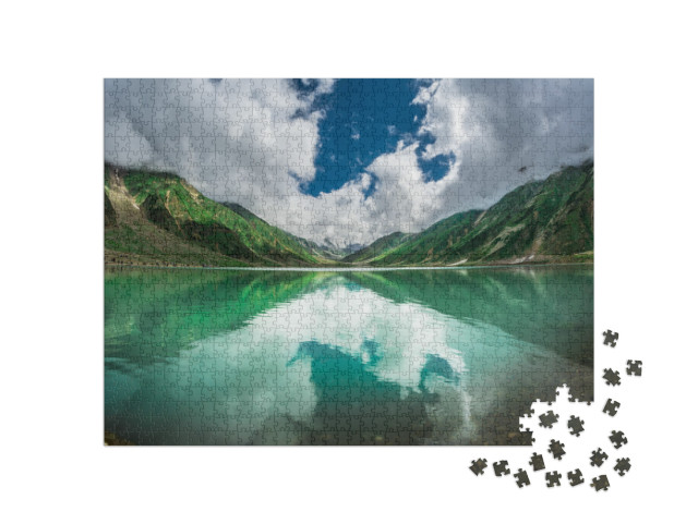 Lake Saiful Muluk, Kaghan Valley, Pakistan, At an Altitud... Jigsaw Puzzle with 1000 pieces