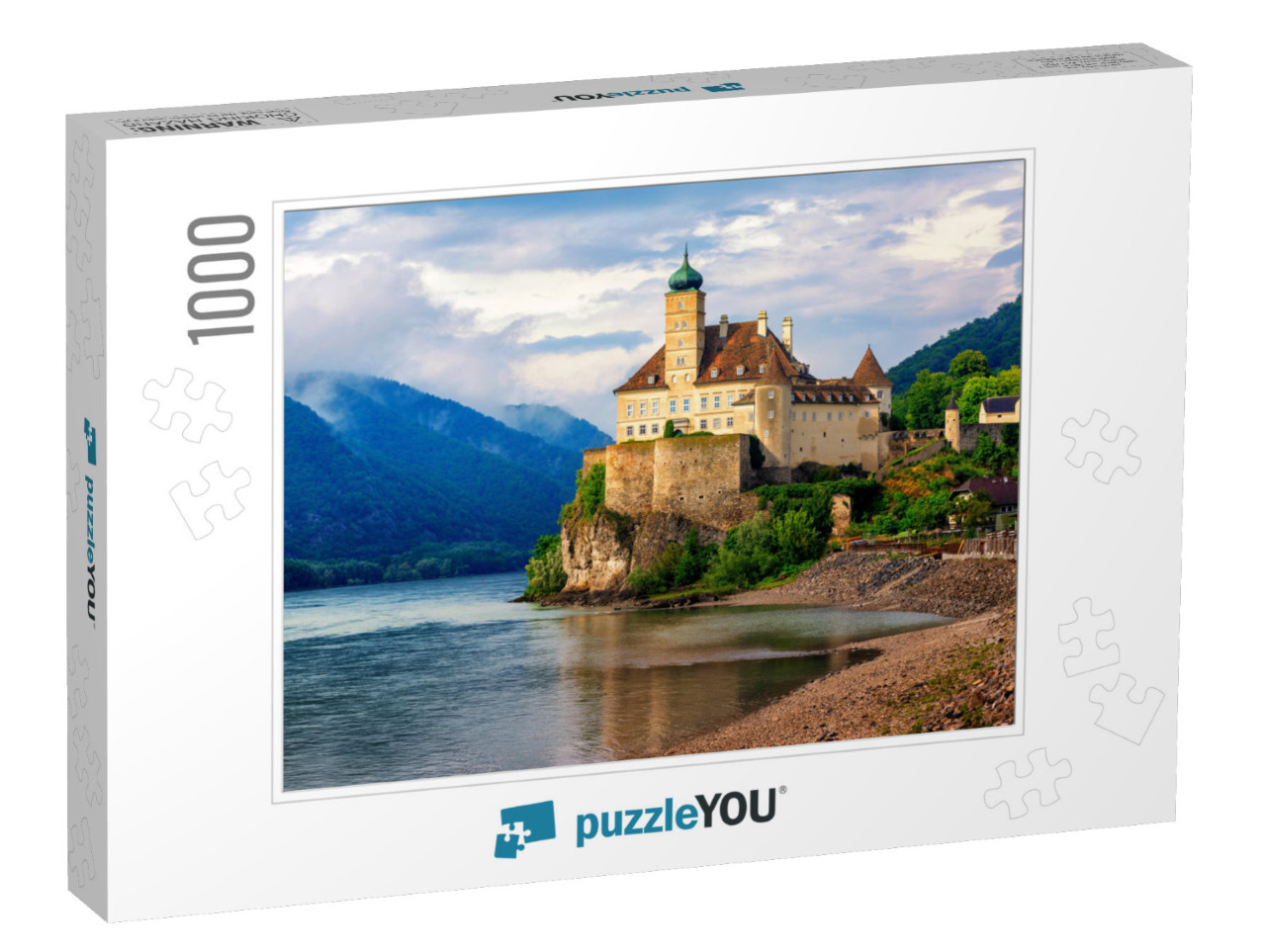 The Medieval Schonbuhel Castle, Built on a Rock on Danube... Jigsaw Puzzle with 1000 pieces