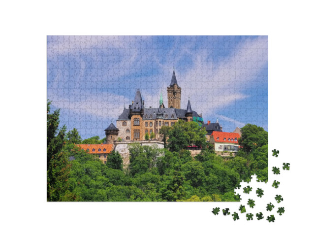 Wernigerode Castle... Jigsaw Puzzle with 1000 pieces