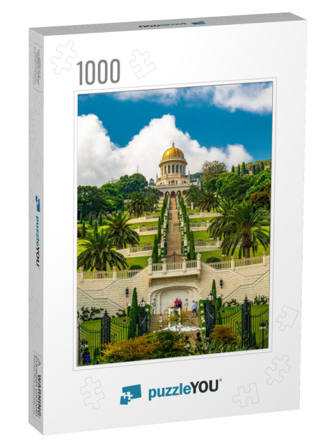 Bahai World Center with Gardens & Temple in Haifa, Israel... Jigsaw Puzzle with 1000 pieces