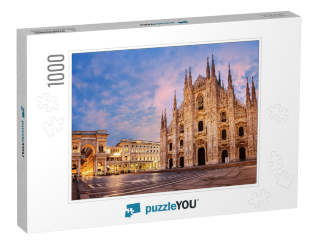 Milan Cathedral, Duomo Di Milano, Italy, One of the Large... Jigsaw Puzzle with 1000 pieces