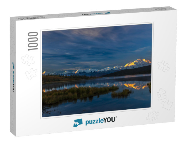 August 30, 2016 - Mount Denali At Wonder Lake, Previously... Jigsaw Puzzle with 1000 pieces