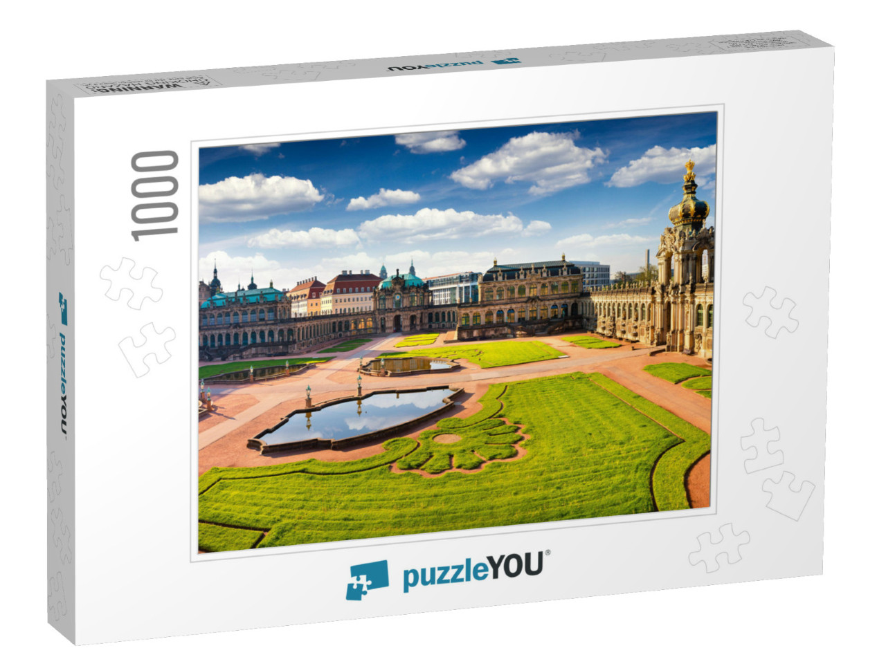 View from Birds Eye of Famous Zwinger Palace Der Dresdner... Jigsaw Puzzle with 1000 pieces