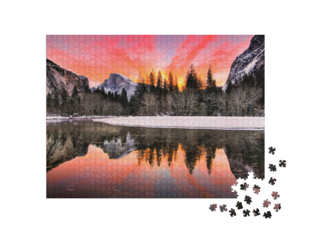 Nature Landscape of Yosemite National Park, California, U... Jigsaw Puzzle with 1000 pieces