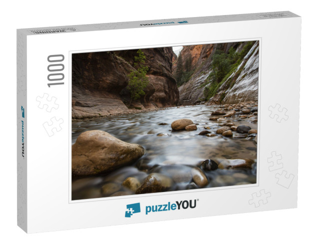 The Narrows in Zion National Park... Jigsaw Puzzle with 1000 pieces