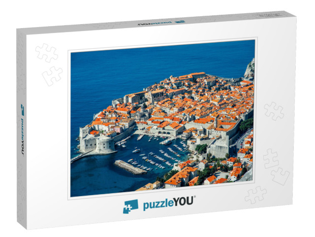 Dubrovnik Old City Top View in Croatia... Jigsaw Puzzle