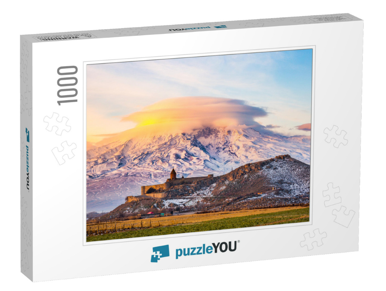 Mount Ararat in Armenia. Sunrise Over Ararat in Armenia w... Jigsaw Puzzle with 1000 pieces