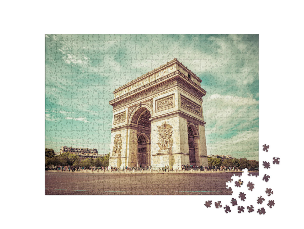 Paris - Arc De Triomphe... Jigsaw Puzzle with 1000 pieces