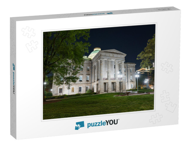 North Carolina Capitol Building in Raleigh At Night... Jigsaw Puzzle