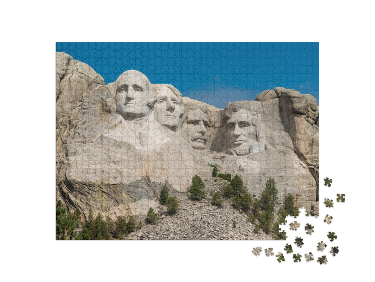 Mount Rushmore National Monument Near Keystone, South Dak... Jigsaw Puzzle with 1000 pieces