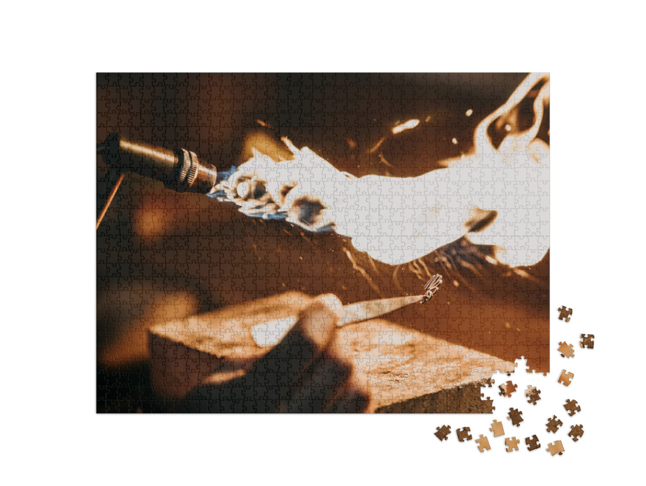 Close-Up of a Hand of a Goldsmith Who Builds a Precious J... Jigsaw Puzzle with 1000 pieces