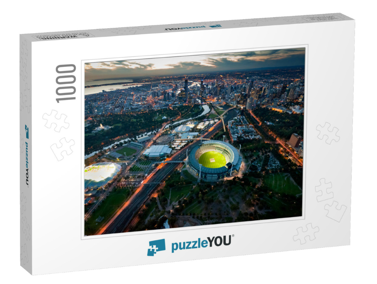 Melbourne Aerial Skyline... Jigsaw Puzzle with 1000 pieces