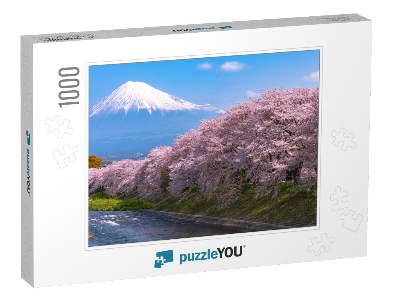 Mount Fuji Mt. Fuji in Springtime Cherry Blossoms Season... Jigsaw Puzzle with 1000 pieces