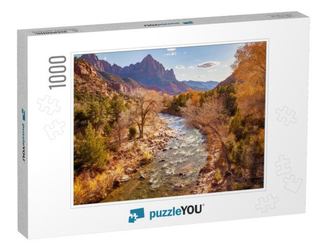 Outdoor Scene of Zion National Park in Utah... Jigsaw Puzzle with 1000 pieces