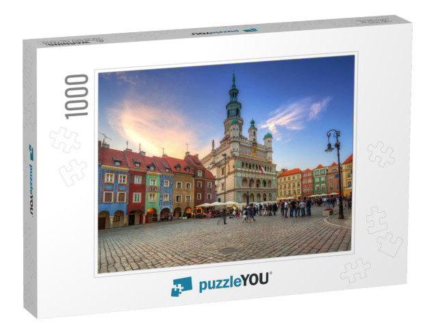 Architecture of the Main Square in Poznan, Poland... Jigsaw Puzzle with 1000 pieces